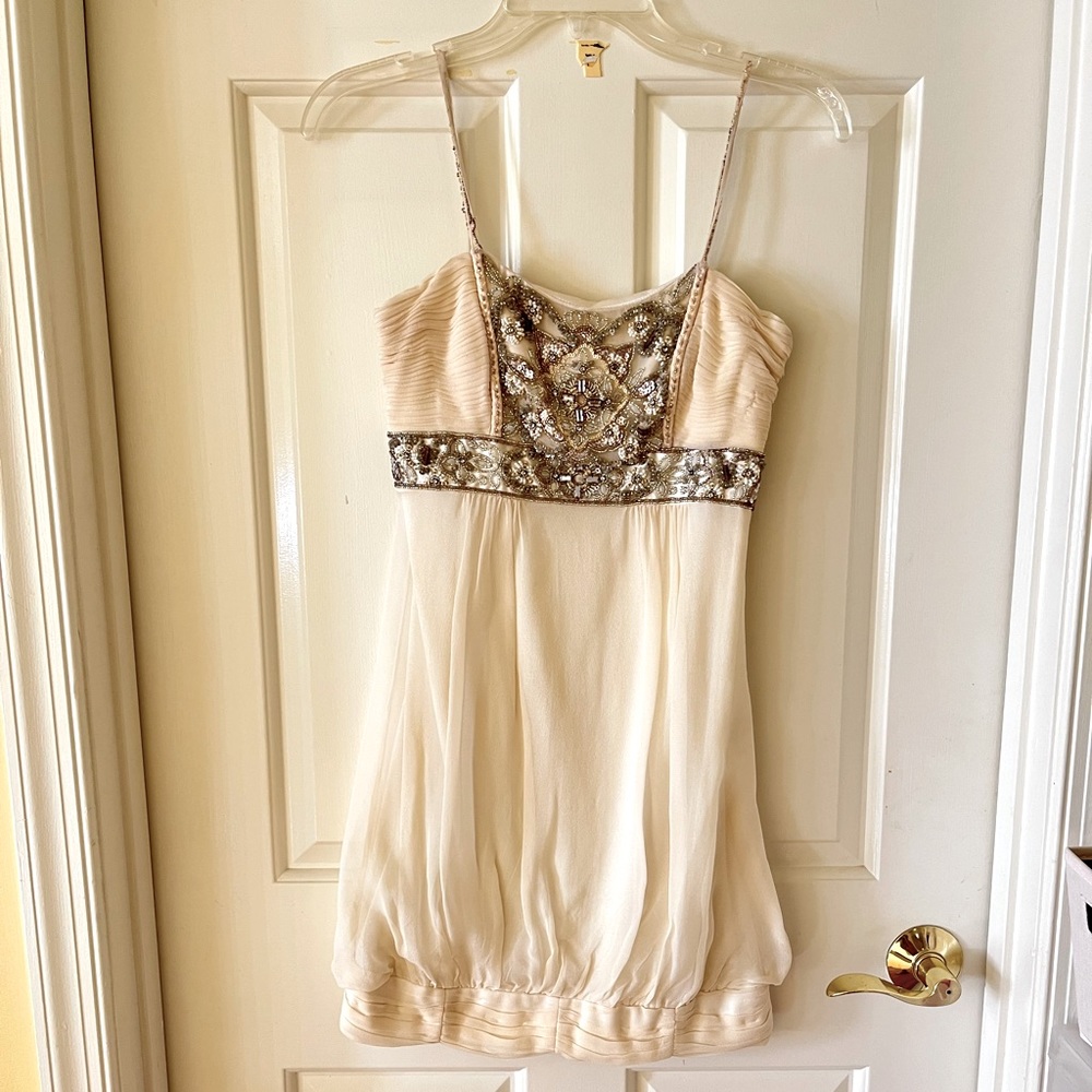 PRE-LOVED SUE WONG BEADED SILK DRESS